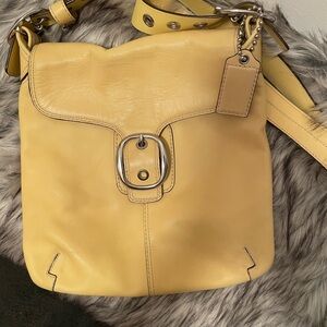 Coach Yellow Leather Purse